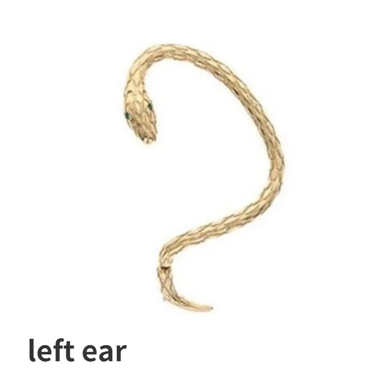 Boucles d'Oreilles Clip Serpent Enroulé Gothique Personnalisées Charme Fête Hip-hop