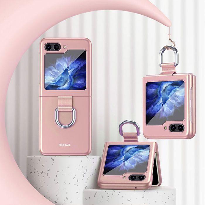 Protective Case - BOOLING - for Samsung Galaxy Z Flip 7 FE - Hard - Anti-Scratch - Pink