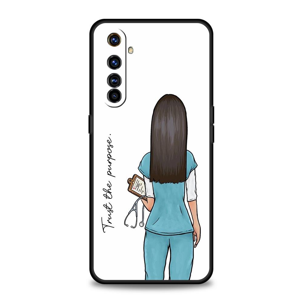 Doctor Nurse Medical Medicine Case For Realme 12 11 10 9 8 5G 7 6 GT5 GT3 GT2 Pro C21 C25 C35 For Realme GT Neo 2 3 3T 5 Cover