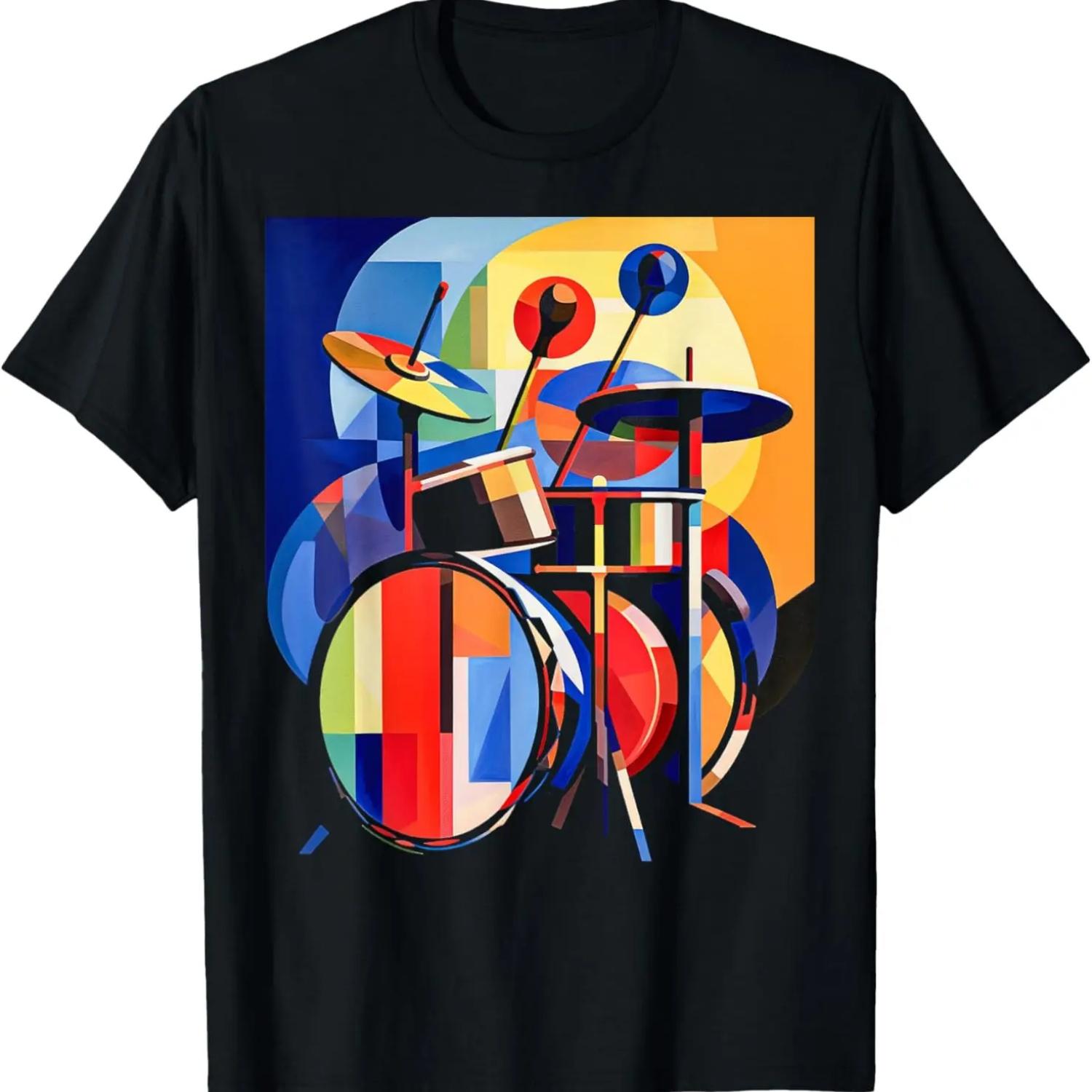 I Destroy Silence Drum Sticks Drummer Percussion Lover Retro T-Shirt S
