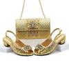 Sandalias de Tacón Alto con Bolsa para Zapatos Italiana, Adorno de Pedrería y Hebilla Floral para Bodas y Fiestas