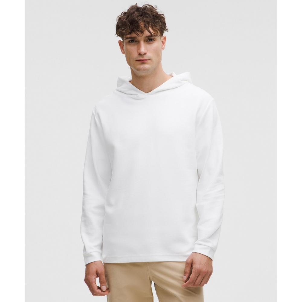 

Lululemon Толстовка с капюшоном из плотного хлопкового текстурированного материала белого цвета XXL