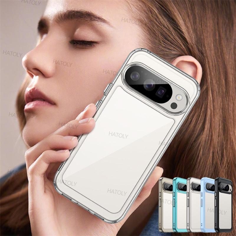 For Google Pixel 10 Case Google Pixel 10 Pixel 10 Pro Cover Funda Shockproof Clear PC + TPU Silicone Protective Phone Back Cover