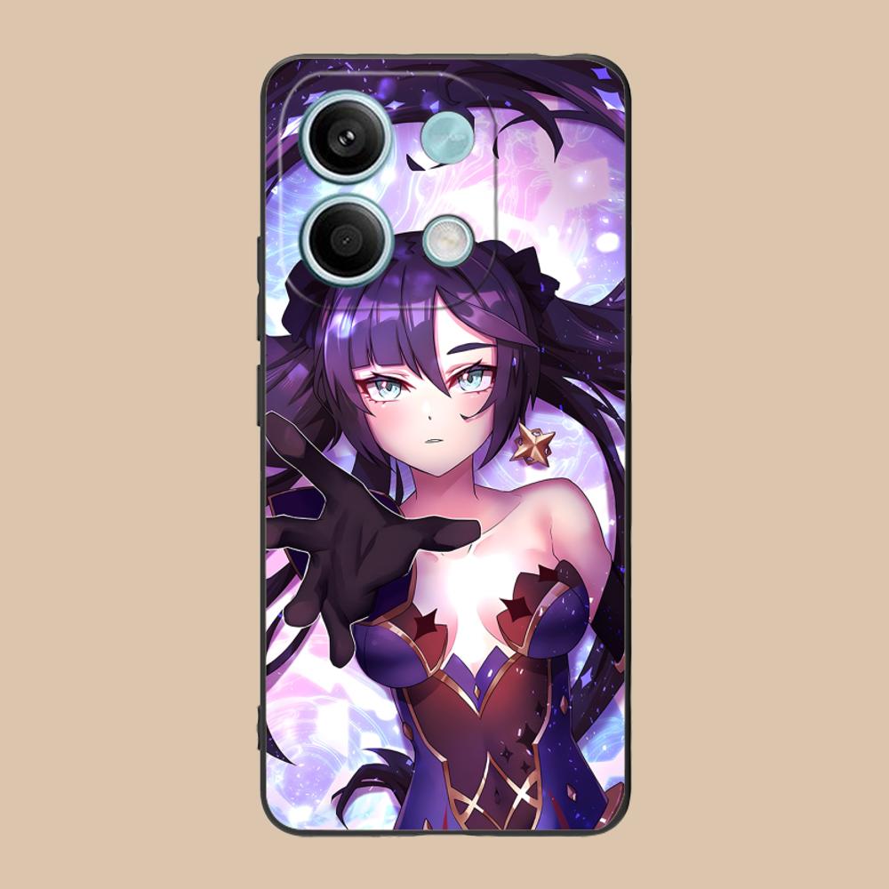 Game GI Mona Matte TPU Mobile Phone Case for Xiaomi 15 14 13 12 Mi 11 T Ultra Lite Pro S X 5G Colorful Printing Cover