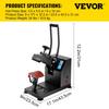 Hat Heat Press 5.5 x 3.5 inch Heat Press Machine 600W Professional Hat Heat Press Machine for Hats Caps Transfer Press Heat with 12000 Hours Life