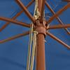 Azur Blue Sun Umbrella with Wooden Pole 400 X 273 Cm