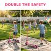 Electric Scooter for Kids 6-14 Years, with Colourful Lights, Pink