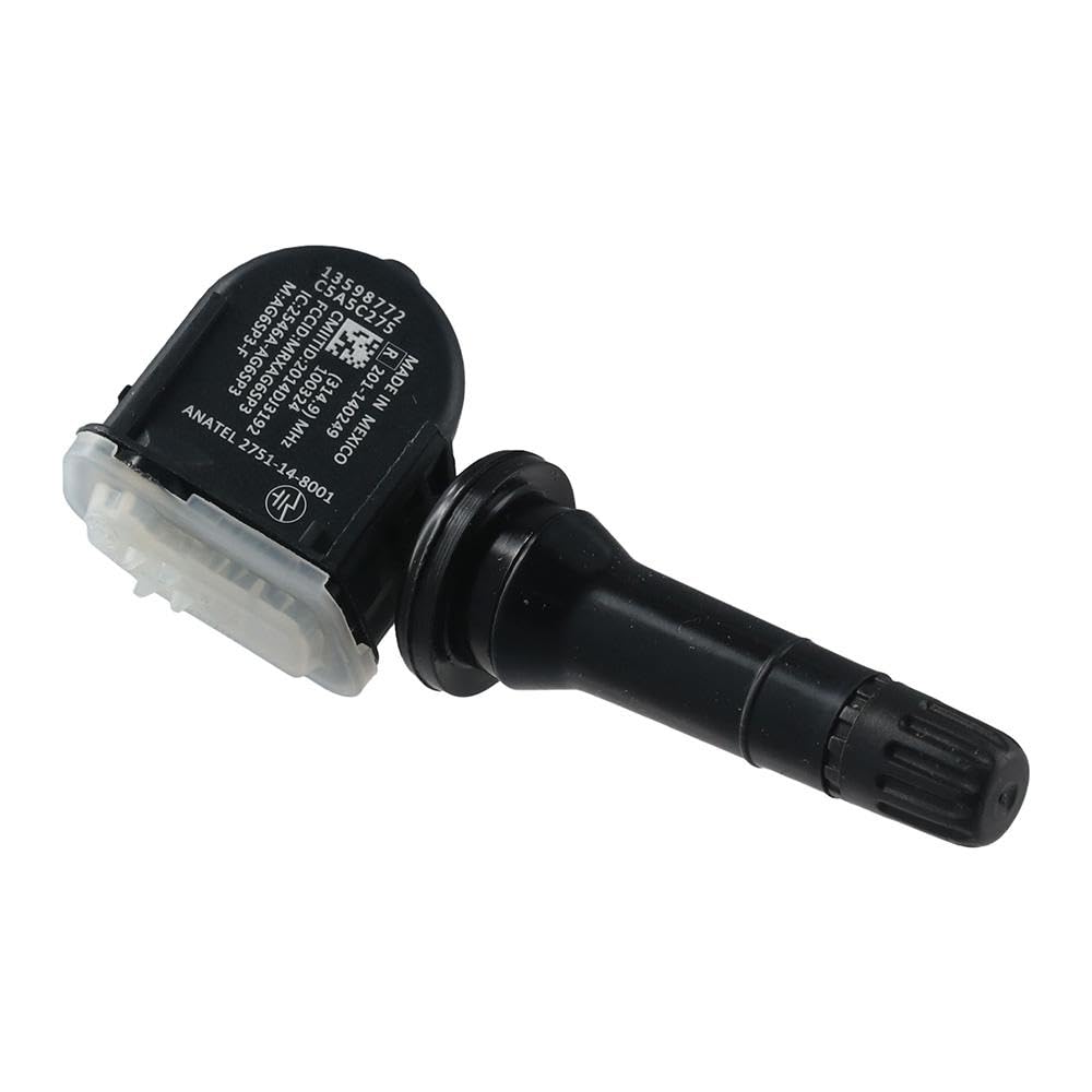 Qicarkey Reifendruckkontrollsystem Sensor, 13598772 13586335 Schwarzer Sensor Ersatz Autozubehörteil