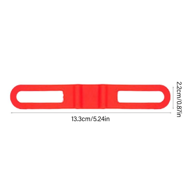 5 Pezzi Fasce in Silicone per Biciclette Cintura Fissa in Silicone Supporto Torcia per Ciclismo Supporto Torcia per Biciclette Fasce Elastiche Bende