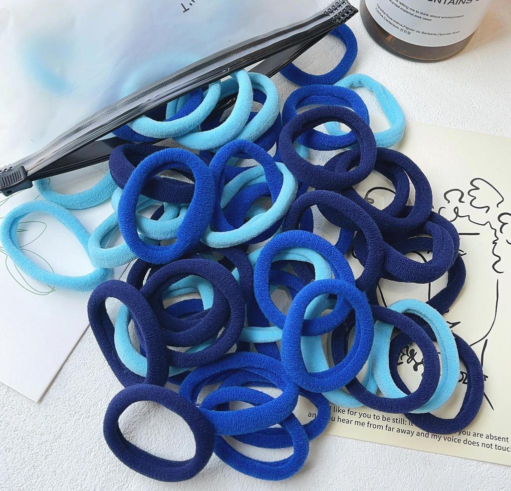 30/50PCS Women Girls 4cm Basic Hair Bands Simple Solid Colors Elastic Headband Hair Ropes Ties Hair Accessories Ponytail Holder