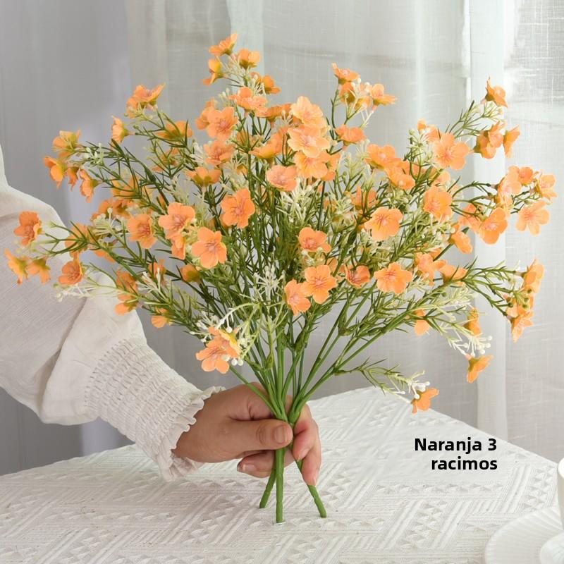 Rustic Flasket Set Artificial Flowers Dried Flowers Living Room Desktop Floral Art Decorations Small Floral Pattern Tia...