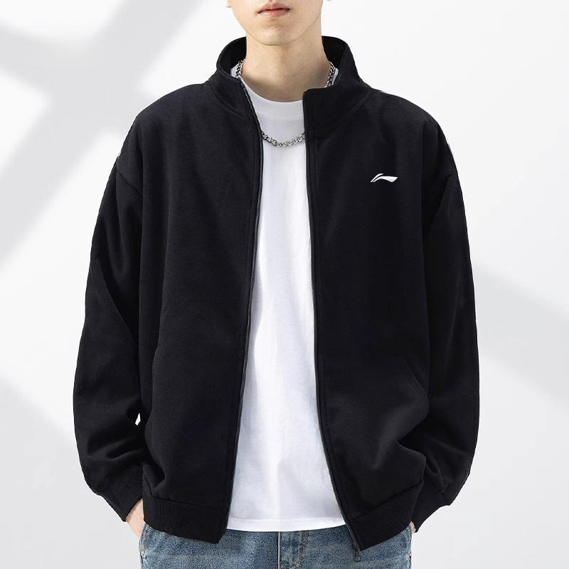 Li Ning Cardigan Hoodie Jacket Casual Sports Suit Unisex Suit AWDUA35-1+AKLUA01-1