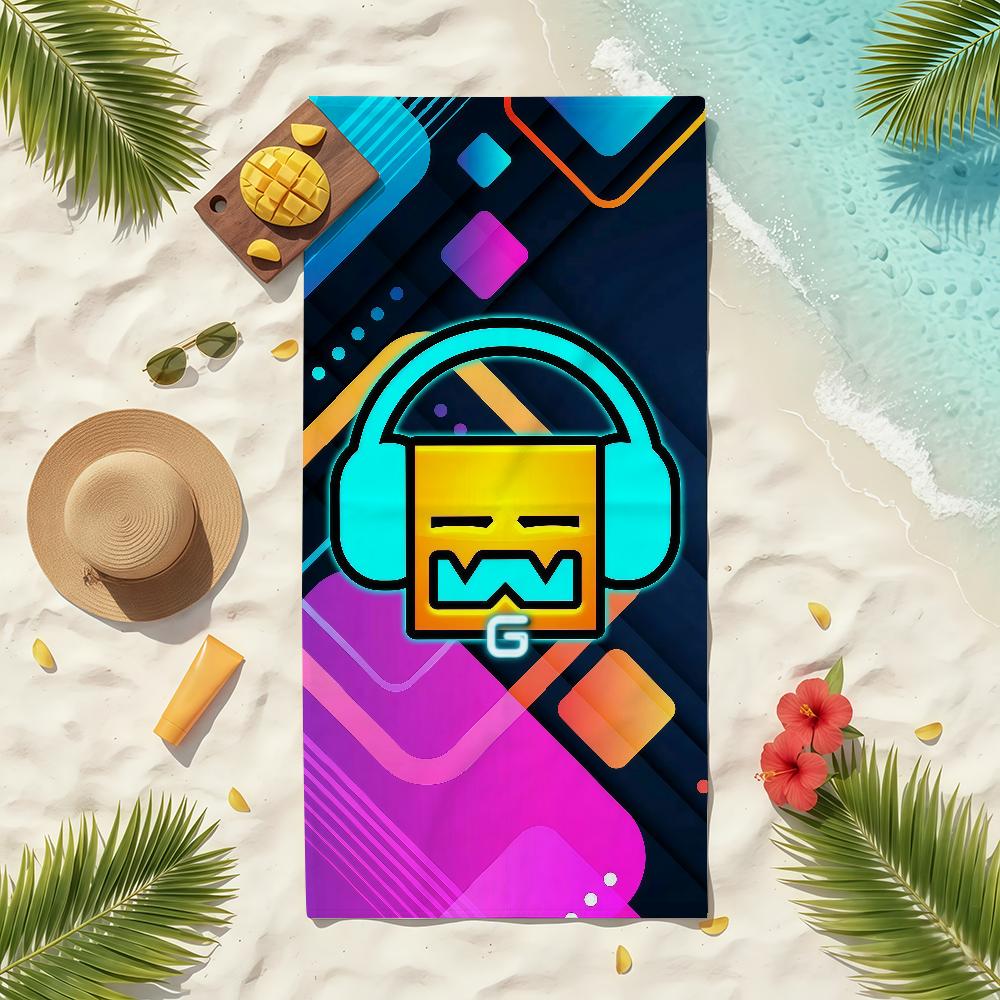 G-Geometry Game Towel Soft Pool Gift For Travel Gym Shower Camping Quick Dry Sports Beach Towels