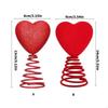 Red Heart Heart Tree Topper Coil Spring Heart Treetop Ornament  Christmas Holiday