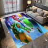 Vibrant Diamond Cartoon Character Print Carpet Home Decor Floor Mats Bathroom Mat Protective Pad Room