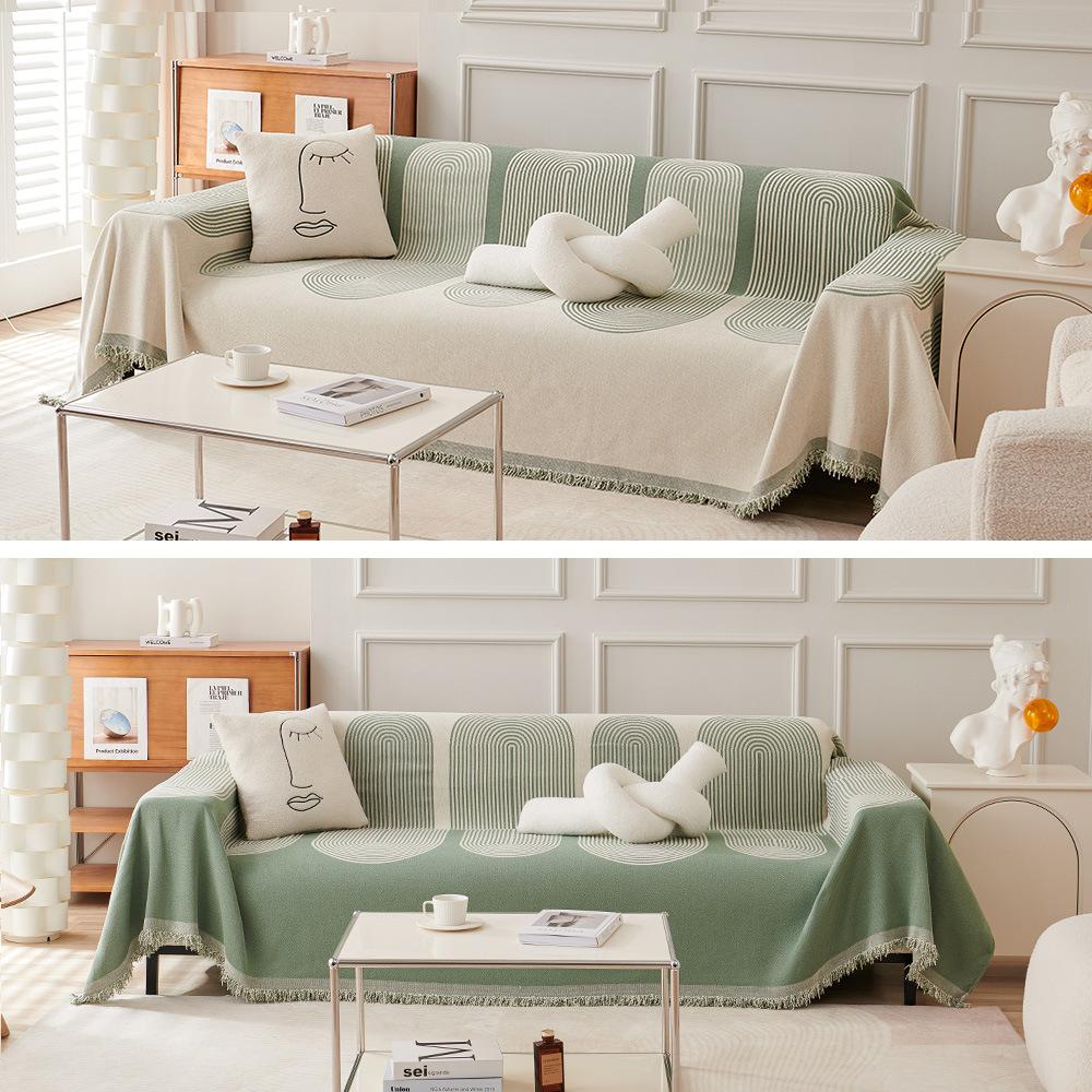 Neues Verdicktes Anti-Katzenkratz Chenille Doppelseitiges Sofa-Handtuch für Alle Jahreszeiten, All-inclusive, Einfacher Sofabezug, Sofa Vollbezugs-Handtuch