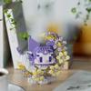 Flower Moon Animal Micro Building Blocks Sanrio Cinnamoroll Losto Panda Cat Dog Fox 3D Model Mini Brick Figure Toys for Kid Gift