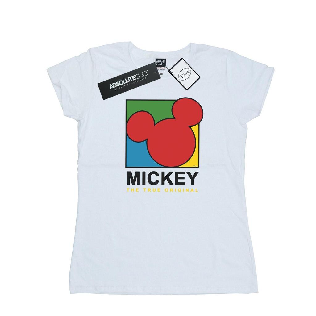 Disney Womens/Ladies Mickey Mouse True 90s Cotton T-Shirt