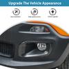 Front Fog Light Lamp Frame Decor Trim For Jeep Renegade 2016-2018 Carbon Fiber