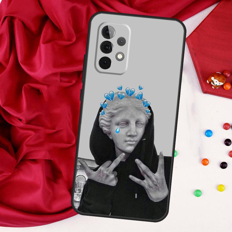 Famous Aesthetic Statue For Samsung Galaxy A56 A36 A26 A16 A05 A06 A22 A32 A52 A54 A34 A14 A55 A15 A53 A33 A35 Case