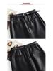 2025 Brand Korean Style A-Line Leather Skirt - Autumn/Winter Slimming, Comfortable, Hip-Hugging, Versatile, Fashionable.