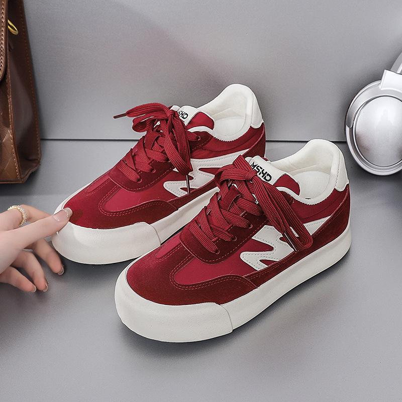 

6 inner height-increasing vulcanized shoes spring low-top women s new shoes versatile casual shoes 39