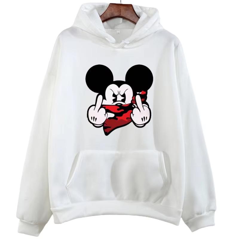 Minnie Mouse Print Hoodie Kawaiii Men's and Women's Disney Sweatshirt Autumn Fashion Comfortable Casual O-neck Streetwear Jumper