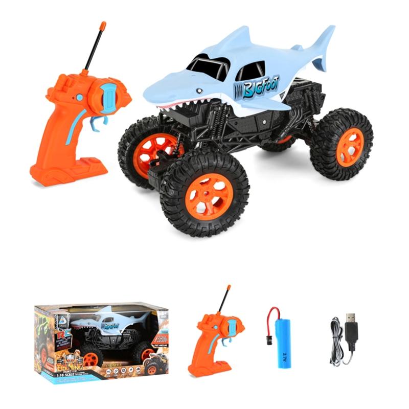 

1/16 RC Stunt Car Crawler с пультом дистанционного управления 2,4 ГГц, мощным двигателем, 4WD, гоночный автомобиль повышенной проходимости для детей и мальчиков, пасхальный подарок