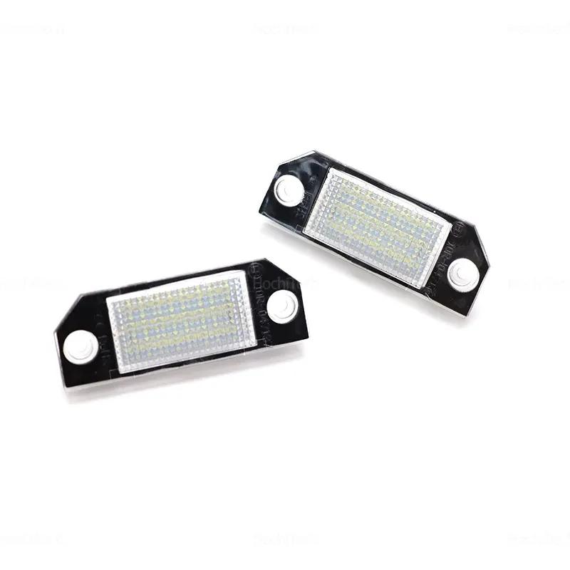 For Ford Focus 2 MK2 2003 04 05 06 07 2008 C-MAX 1 Year Warranty Durable White Canbus Rear License Plate Tag Light LED