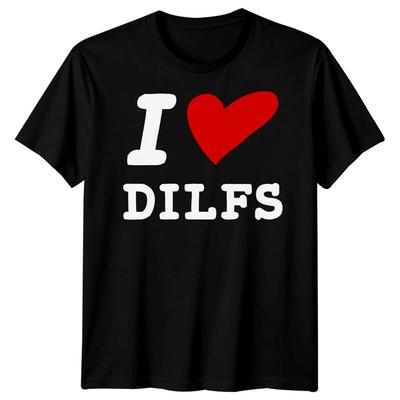 Herren Love DILFS Lustiges Vatertag T-Shirt Tee Bester Papa aller Zeiten Papa Leben Daddy #FD