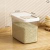 Creative Rice Bucket Tank Moisture-Proof Insect-Proof Sealed Rice Storage Box Cereal Grain Food Container Kitchen Accessories