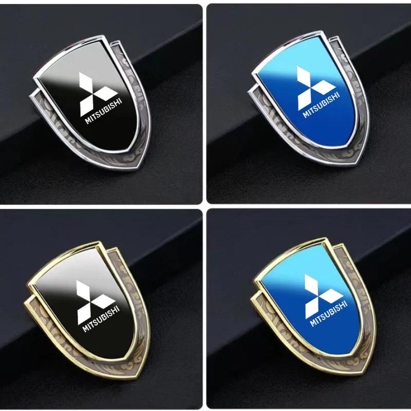 Metal Car Decoration Shield Emblem Protective Sticker for Mitsubishi Eclipse Cross Xpander Mirage