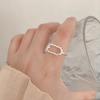 Korean Style Irregular 925 Sterling Silver Women's Versatile Ring, Non-Fading Niche Ins Design