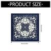 Bandana Stampa 55x55cm Bandane Fiori Western Sciarpa da Collo alla Moda Foulard per Capelli Street Dance Copricapo Hiphop
