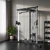 Power Tower Fitness Station with Lat Pulldown, Pull-Up Bar Curl/Rowing Bar Handles, 15-Way Adjustable