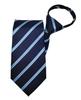 [willmatch] One-touch Tie for Business, Interviews, Job Hunting, Recruitment, Etc. Striped Navy Blue Men's Tie A511 ([1 Piece] Style-B)