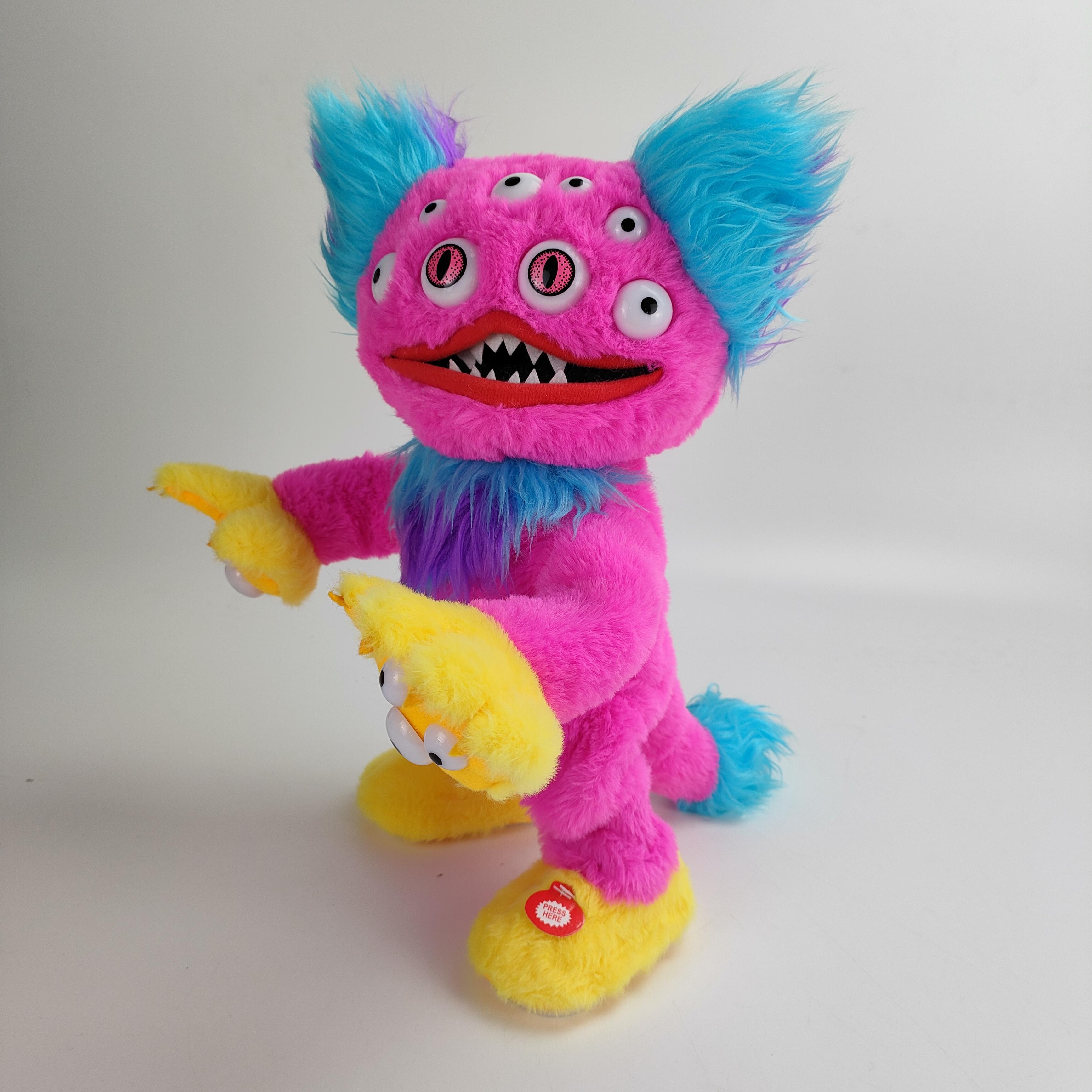 

Танцующая игрушка Poppy Playtime, поющая электрическая плюшевая игрушка Хагги Вагги Кактус для подарков детям розовый