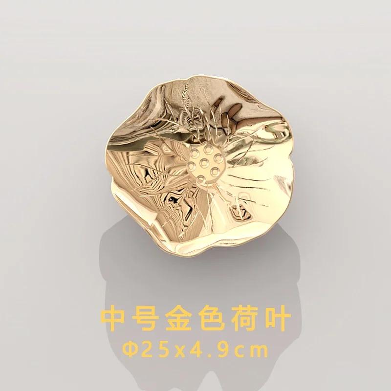 Imitacja metalu plastikowy liść lotosu karp salon sofa tło wisiorek dekoracja ścienna dekoracja ścienna sypialni naklejka ścienna