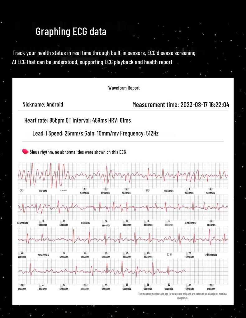 Smartwatch mit 1,43" AMOLED, EKG + PPG, Bluetooth-Anrufen, Sportmodus und Schrittzähler.