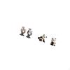 Animal Figurines Collection Realistic Owl And Panda Sculptures Decorative Bookends Ornaments for