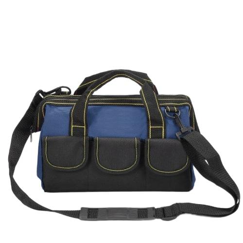 Tool Bag, Tool Storage Bag, Large Opening Storage Bag for Electrical and Woodworking Tools, Reinforced Oxford Cloth Bottom Tool Storage Bag (Blue, 31*