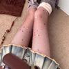 Irregular Rhinestones Colorful Fishnet Stockings Y2k Footed Stockings  Forr Girl Women