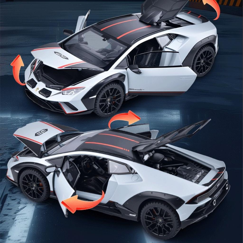 1:24 Huracan Sterrato Alloy Model Car Toy Diecasts Casting Sound And Light Car Toys