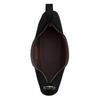 Coach Ella 36 Brand Logo Zipper Closure Cowhide Underarm Shoulder Bag Large Women's Black