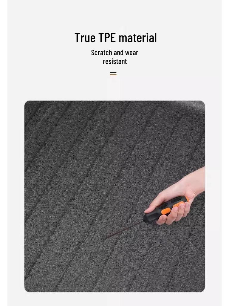 XPeng X9 TPE Trunk Mat: Eco-friendly, Waterproof, Wear-resistant Car Interior Accessory.