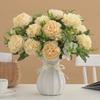 Landscape Artificial Peony Flower Colorful Bridal Bouquet Fashion Simulated Flowers  Home Decor