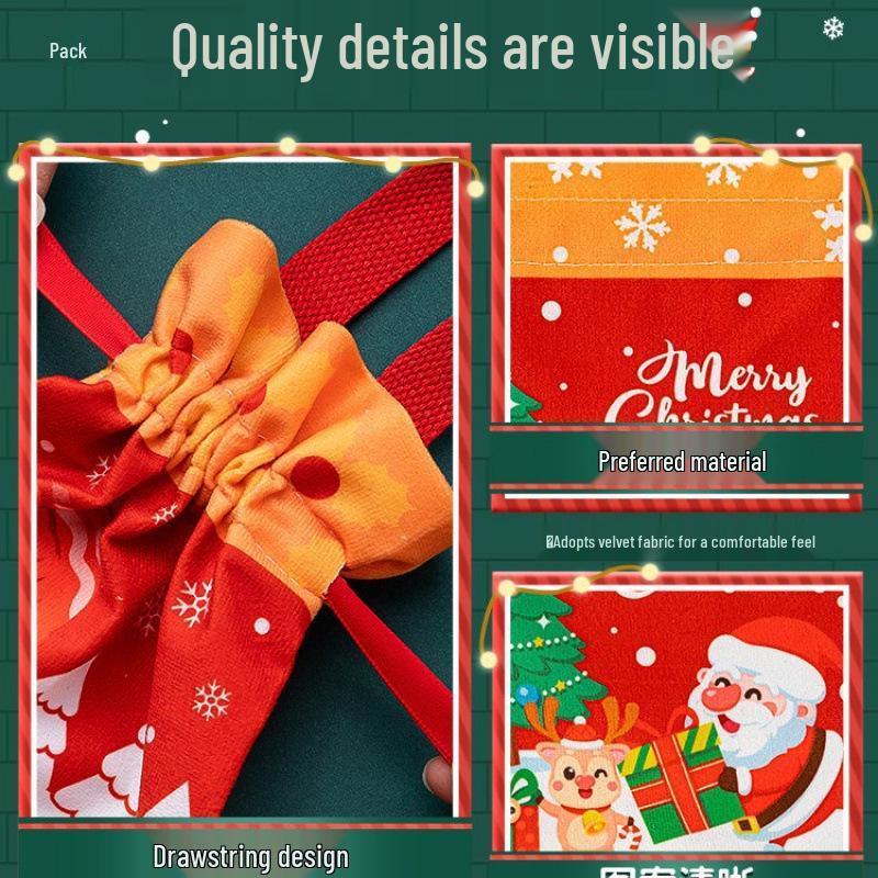 Christmas Eve Apple Gift Box: Candy & Small Gift Bag for Kids