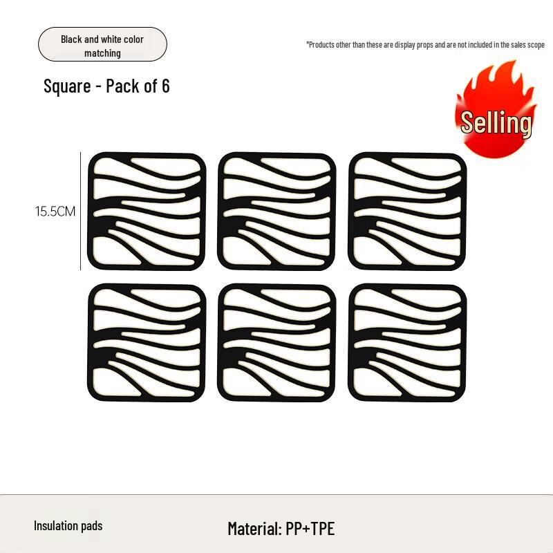 WA Anti-slip Square Coasters