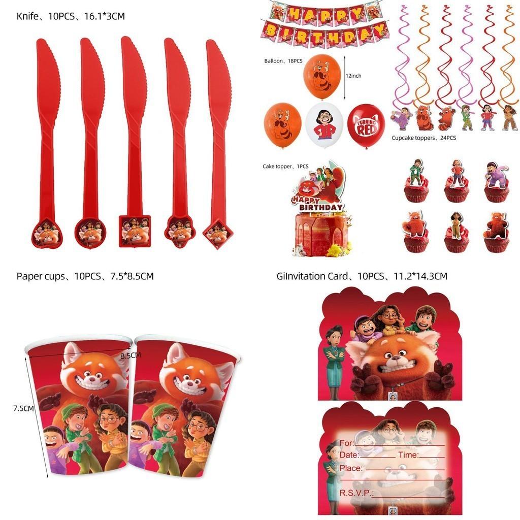 Make Your Child's Birthday Party Extra Special With Turning Red Themed Decorations