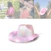 Cowgirl Hats Led Women Bachelorette Party Birthday Party Hats For Adults Cowgirl Holographic Party Disco Dress Up